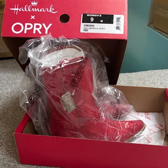 Dingo Hallmark by Opry Red Western Boots size 9 - Picture 2 of 8
